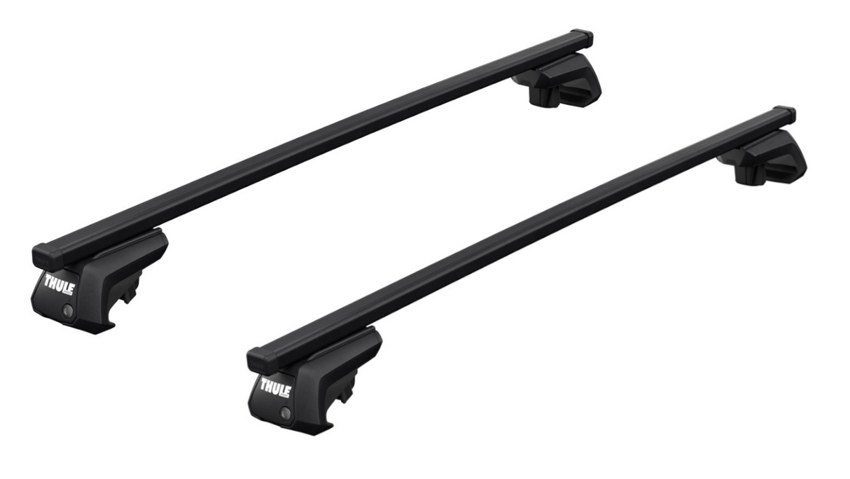 Thule EVO Roof Bars with 7104 raised rail foot pack and Thule Evo Square bars for the HYUNDAI Veracruz 5-dr Van, 2001 on