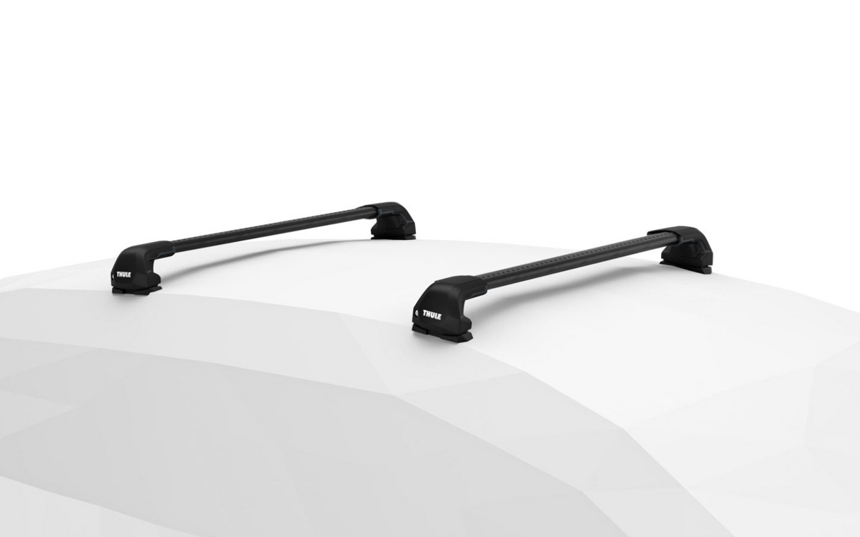 Thule WingBar Edge with black bars and fix point fittings for the MAZDA Biante 5-dr MPV, 2008 - 2018