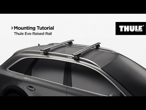 Thule Roof Rack for BMW 3-Series Touring 5-dr Estate, 2005 - 2011 - Raised Roof Rails (WingBar Evo Bars Aluminium)