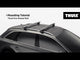 Thule Roof Rack for BMW 3-Series Touring 5-dr Estate, 2005 - 2011 - Raised Roof Rails (WingBar Evo Bars Aluminium)