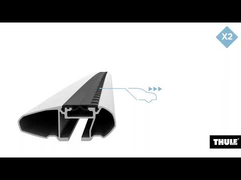 Thule Roof Rack for JEEP Grand Cherokee 5-dr SUV, 2011 - 2021 - Flush Rails (WingBar Evo Bars Aluminium)