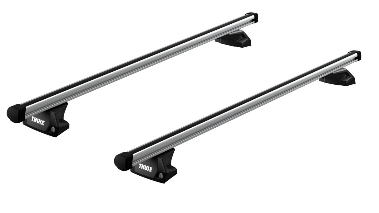 Thule Evo roof bar system for the KIA XCeed 5-dr SUV, 2019 on with 7106 flush rail foot pack and Thule ProBars