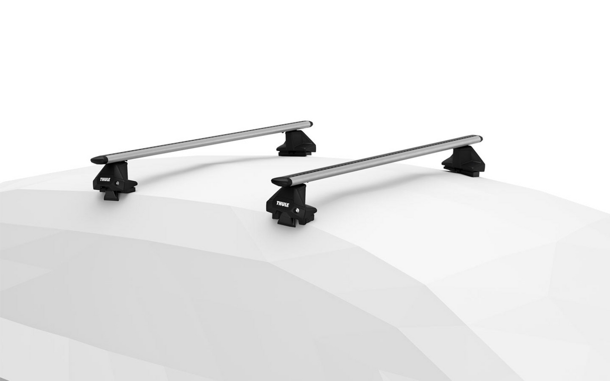 CHEVROLET New Onix 5-dr Hatchback, 2020 on Roof Rack with Thule Evo WingBars - low noise, aerodynamic bars