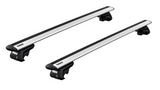 Thule Roof WingBar Evo with raised rail clamps to fit MITSUBISHI Montero 3-dr SUV, 1999 - 2006