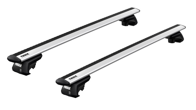 Thule Roof WingBar Evo with raised rail clamps to fit MITSUBISHI Montero 3-dr SUV, 1999 - 2006