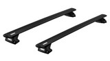 Black Thule Evo WingBar Roof Rack with flush rail clamps to fit MERCEDES BENZ GLC 5-dr SUV, 2023 on