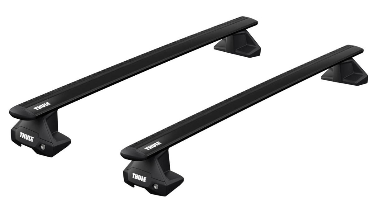 Black Thule WingBar Evo roof rack to fit the CHEVROLET New Onix 5-dr Hatchback, 2020 on